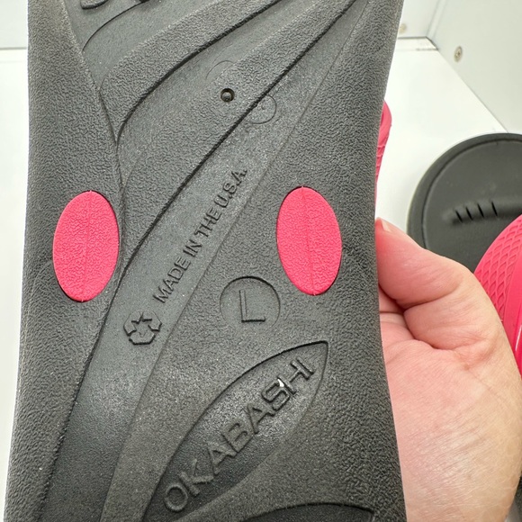 Okabashi Pink Flip Flops Sandals Women’s Size L - Picture 9 of 10